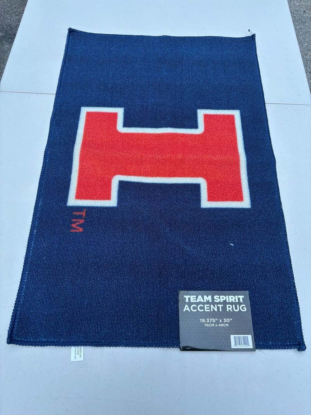 Illinois Fighting Illini Team Spirit Accent Rug (19.375" x 30")